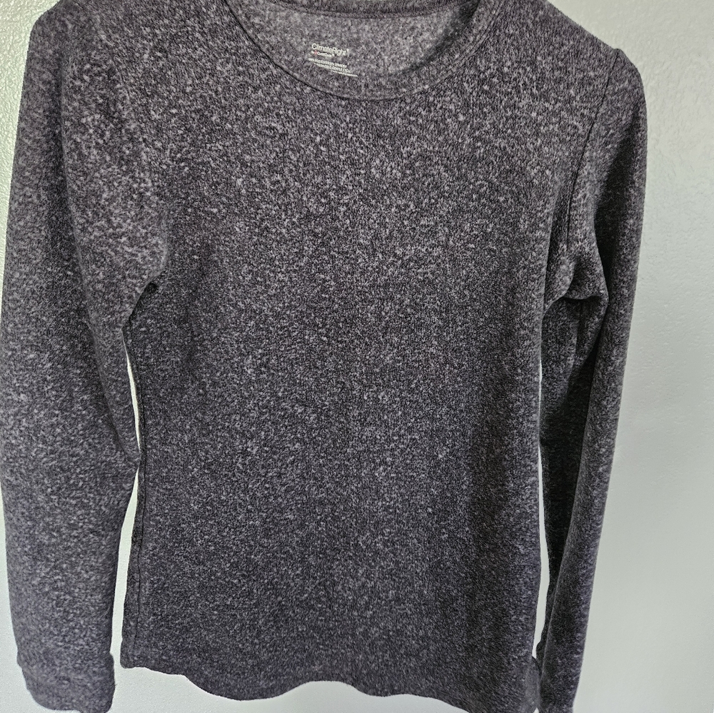 CuddlDuds Grey Long Sleeve Thermal Shirt Womens S